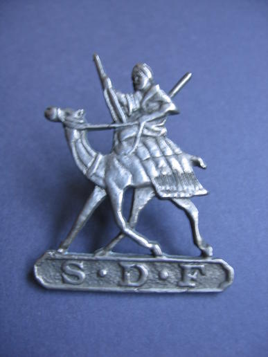 A perfect local made silver sandcast cap badge to the Sudan Defence Force