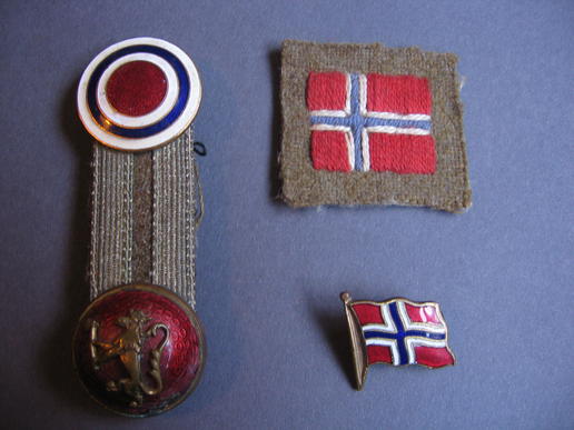 Nice set of British Norwegian Free army badges