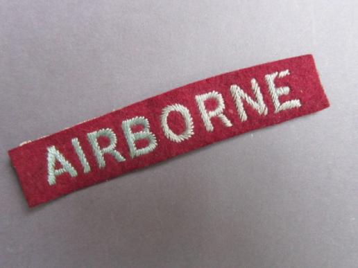 Nicely un-issued embroided Airborne strip