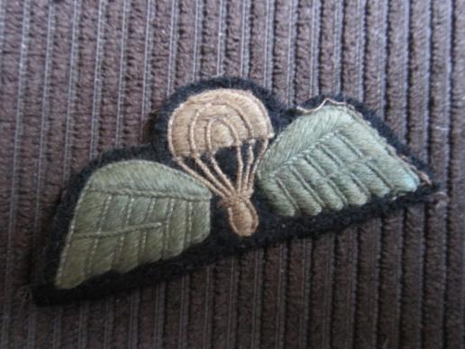 A perfect example of a nicely issued and removed from uniform Indian Parachute qualification wing 