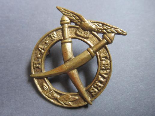 A perfect local/sand cast made cap badge to the Royal Air Force Levies  