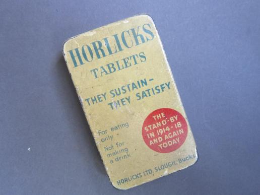 A scarce and difficult to find small Horlicks Ration tin 