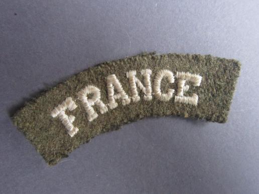 A nicely issued so called 'serif type' lettering France national shoulder title 