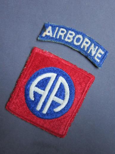A good example of wartime 82nd All American Airborne Division shoulder patch 