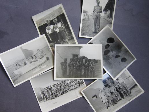A neat little set of seven small size personal photographs dispicting a group of Parachute trained personal some were in India dated August 1942 