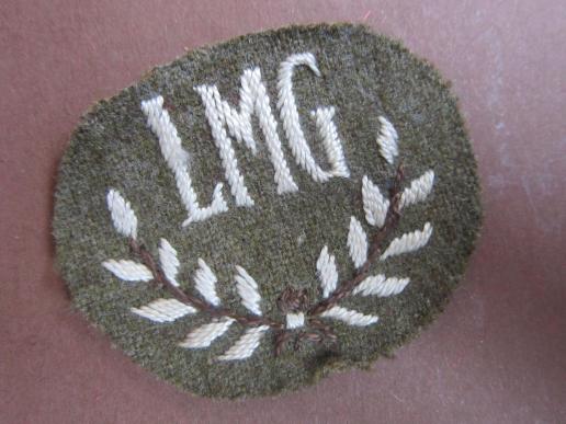 A early war time LMG (Light Machine Gunner) proficiency badge