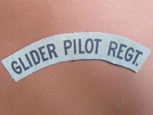 A hard and difficult to find printed Glider Pilot Regiment shoulder title