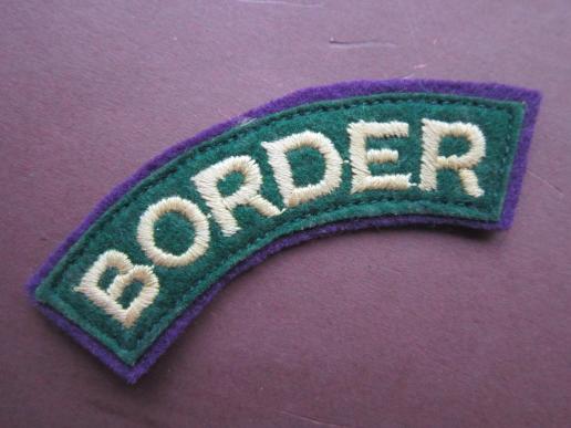 A nice difficult to find un-official 2nd type 1st Battalion, The Border Regiment Airborne shoulder title 