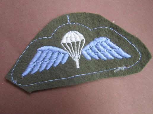 A nice un-issued and uncut early standard British parachute qualification wing 