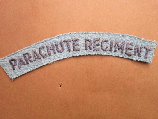 A very nice and not so often seen local made probably North African Parachute Regiment shoulder title 