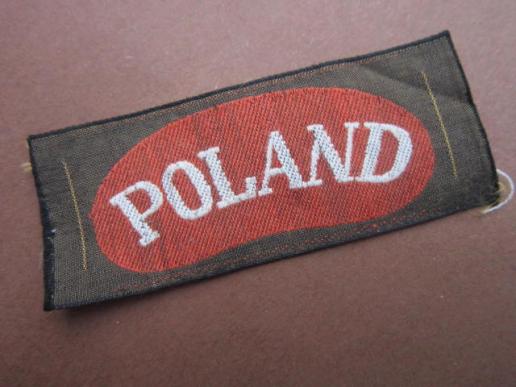 A nice Dutch or German made Polish bevo like shoulder title 