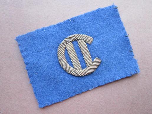 A neat example of a British made 'bullion' Officers Canadian 2nd Divisional shoulder patch 