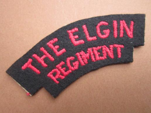 A nice British made embroided Canadian The Elgin Regiment shoulder title