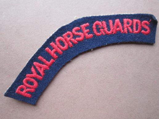 A un-issued late war i.e early post war Royal Horse Guards embroided shoulder title