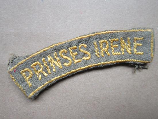 A nice Dutch made late war i.e early post war so calles 'Brabant weave' Prinses Irene cloth shoulder title