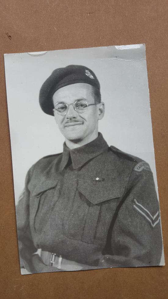 A nice period made black and white post card photograph of a Canadian Corporal to the Carleton and York Regiment