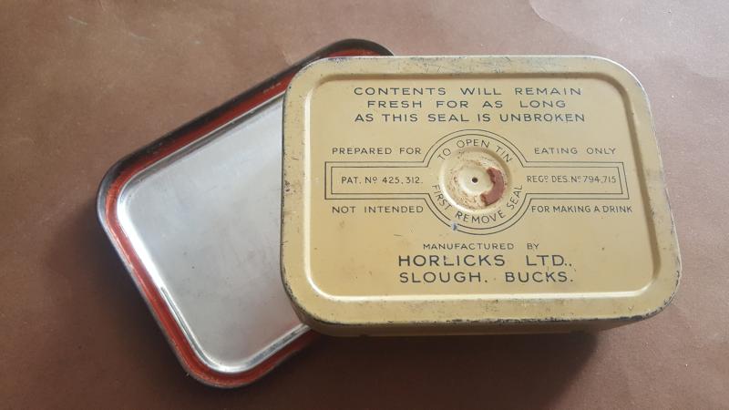 A nice and orginal FULL tin of Horlicks ration tablets