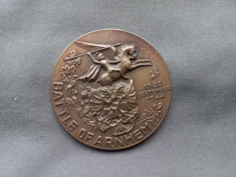 A nice and not so often seen bronze Dutch made Arnhem Battle commemoration coin