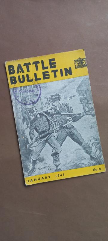 A small number 6, January 1945 dated 'Battle Bulletin' booklet