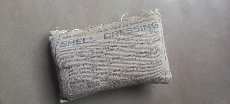 A early pre war December 1939 dated War Office Army Medical Department so called Shell Dressing