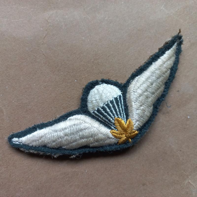 A late '50 or early '60 padded Canadian Parachute qualification wing