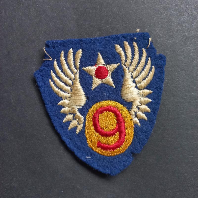 A nice British made USAAF (United States American Air Force) 9th Air Force shoulder patch