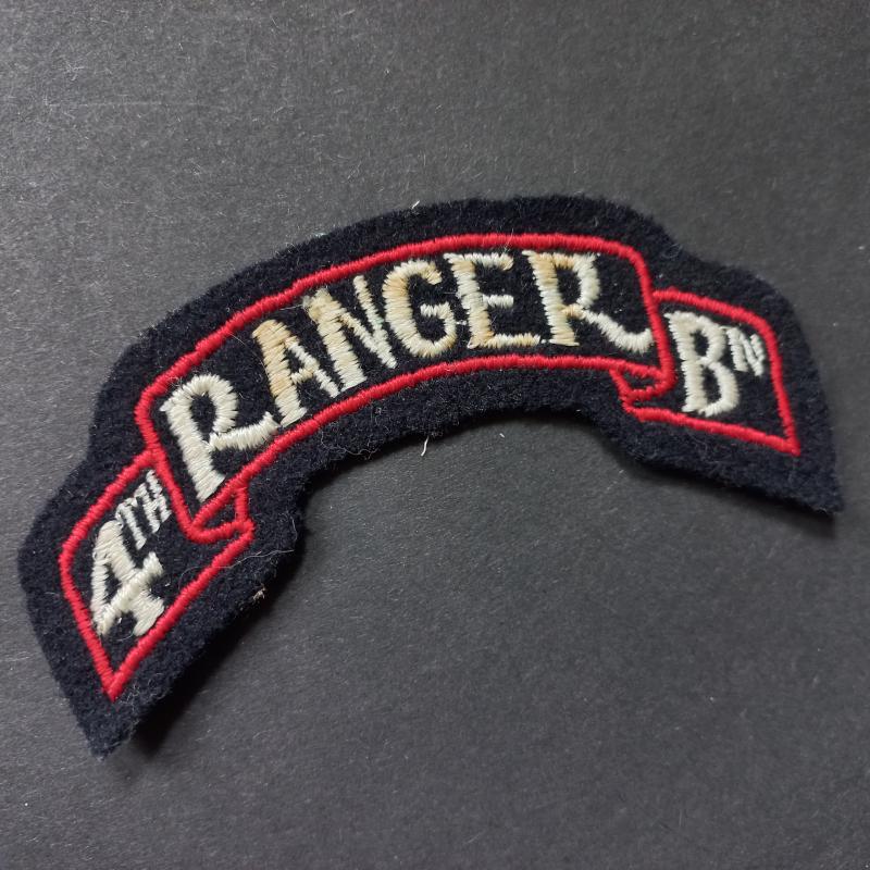 A nice American made attractive 4th Battalion Ranger tab ie shoulder title