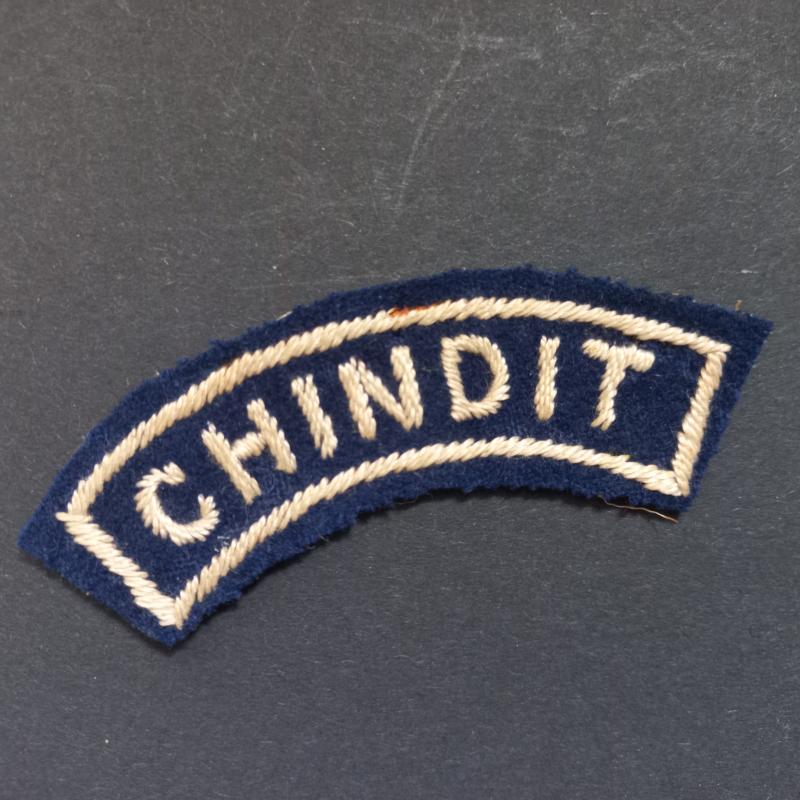A nice - so called un-offcial - British made Chindit shoulder title