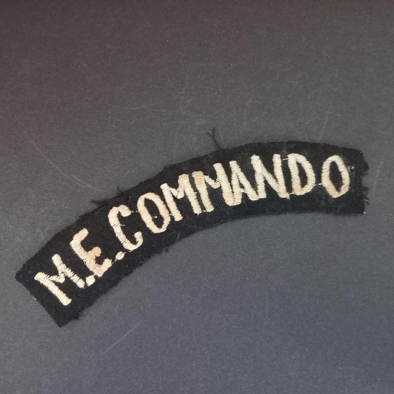 A perfect - not so often seen- British made Middle East Commando shoulder title