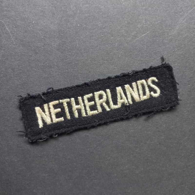 A attractive - not so often seen - British made Netherlands shoulder i.e arm title