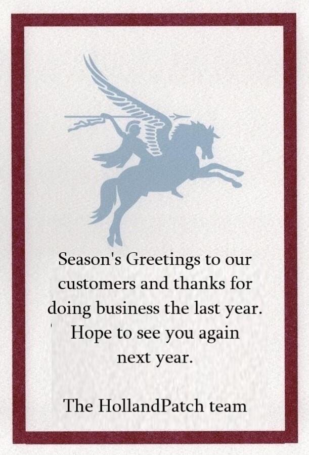 Season's Greeting to our customers and the best wishes for the Xmas Season and for 2024!