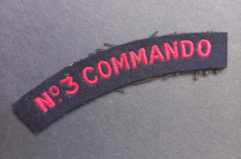 A good example of a nice un-issued No.3 Commando shoulder title