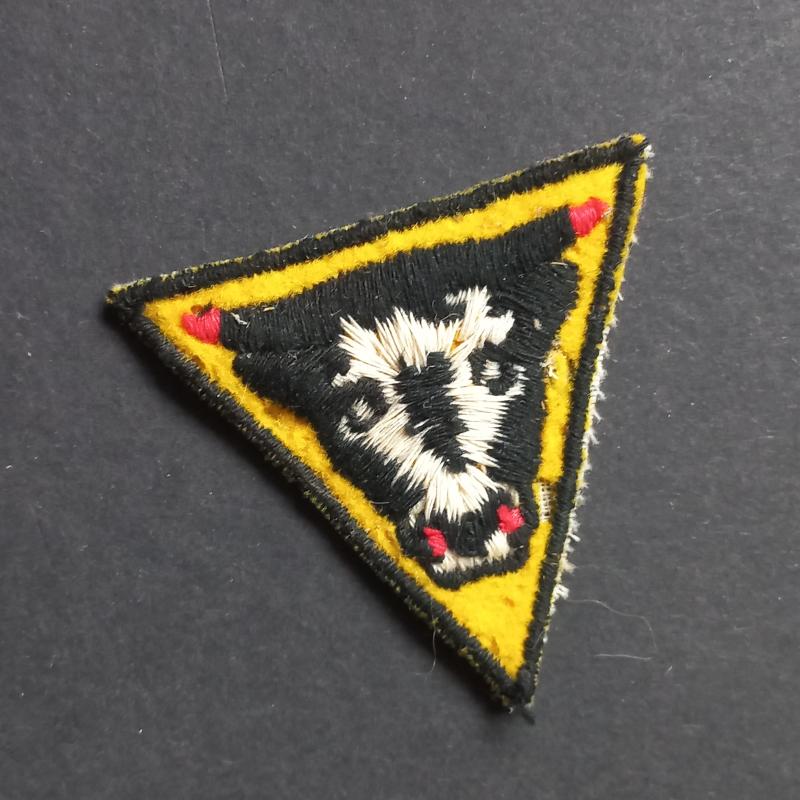 A superb - albeit regrettably single - embroided 79th Armoured Division formation badge