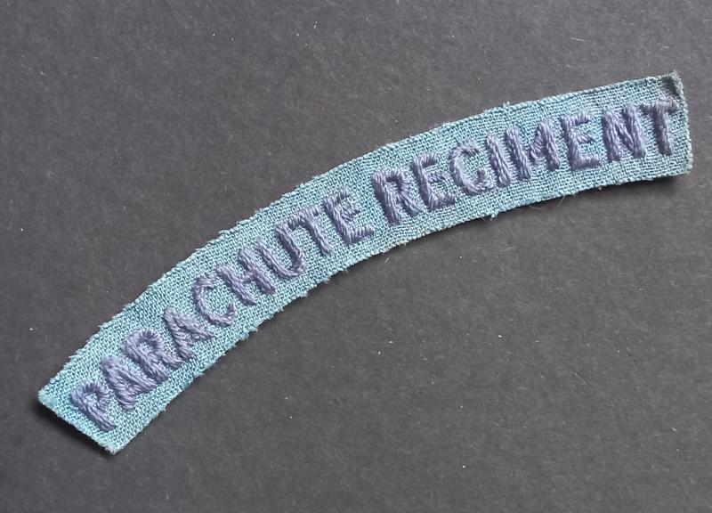 A superb - and not so often seen - North African i.e local made early Parachute Regiment shoulder title