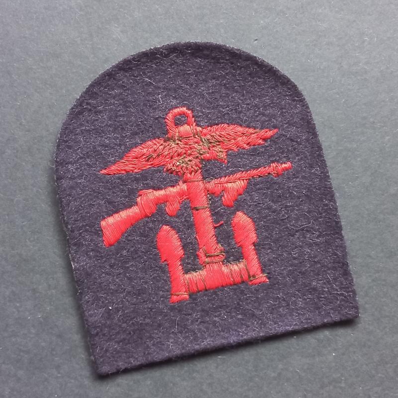 A attractive embroided 'thombstone' shape Combined Operations formation badge