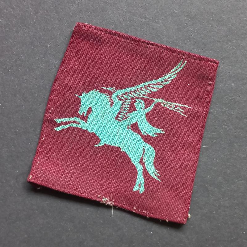 A attractive - albeit regrettably single - issued printed Airborne 'Pegasus' Division shoulder formation sign