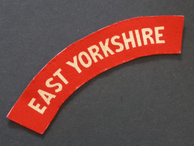 A superb - un-issued condition - East Yorkshire printed shoulder title