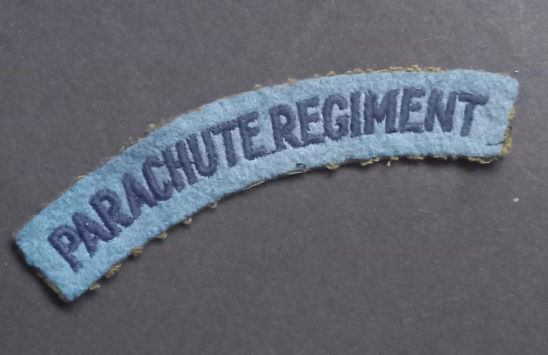 A superb - and not so often seen - Parachute Regiment shoulder title