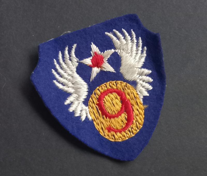 A superb USAAF - British made - 9th Airforce shoulder patch