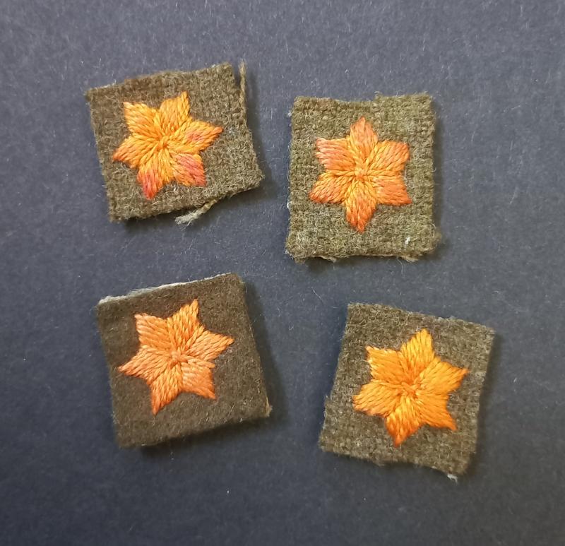 A superb set of (fully matching not so often seen) British made Dutch Free Forces Officers pips for a Lieutenant