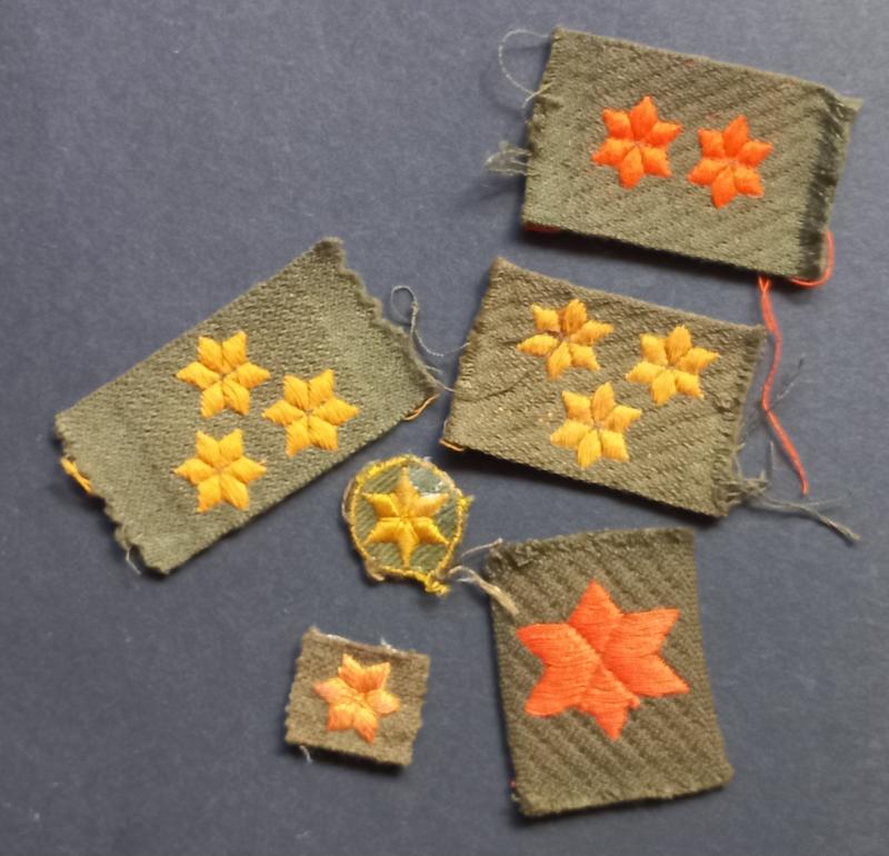 A superb small collection of - British & Dutch made - Dutch Free Forces rank insignia