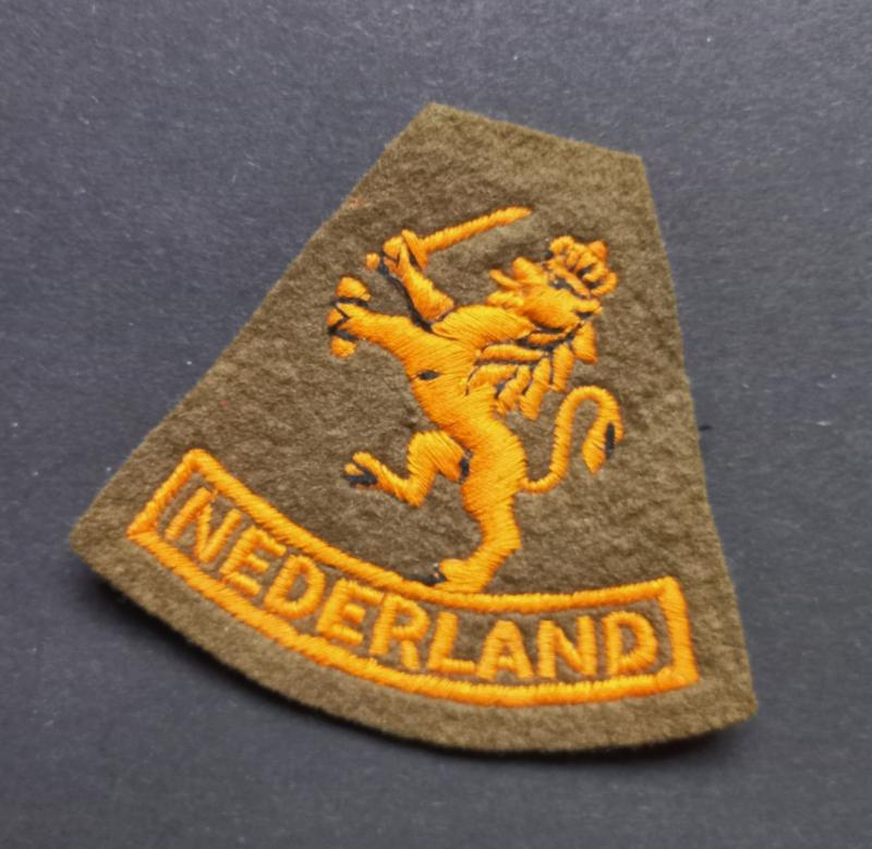 A attractive - wartime British i.e Dutch made - Dutch Free Forces arm i.e formation lion