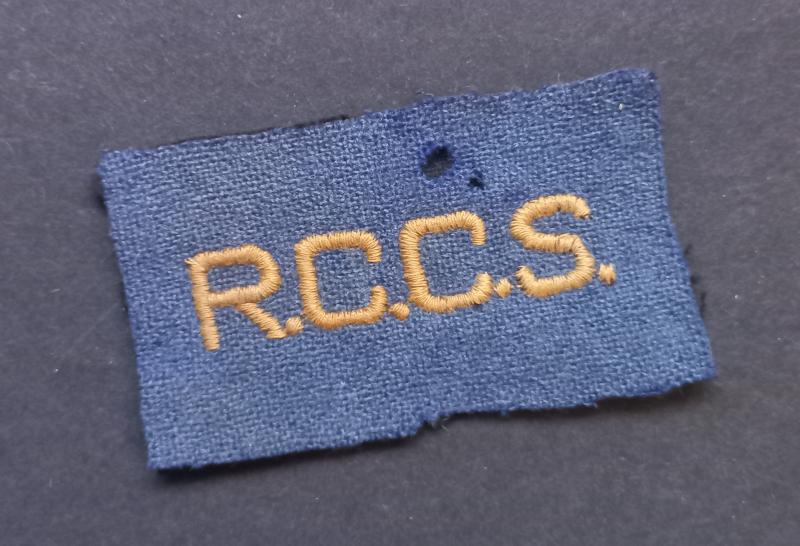 A attractive embroided - British i.e Canadian made (left behind in Holland) - 3rd Infantry Division Royal Canadian Corps of Signals divisional patch