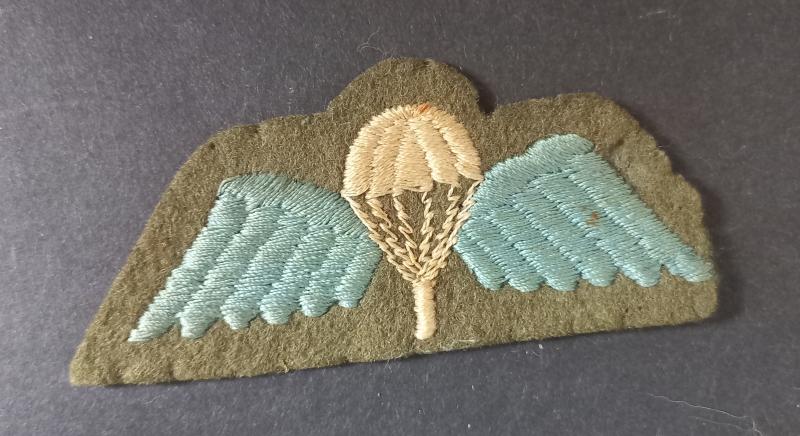 A nice mid war period and un-issued standard British parachute qualification wing
