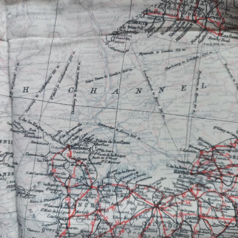 A superb (scale 1:2,000.000) silk escape map (showing Holland, Belgium, France and north Spain)