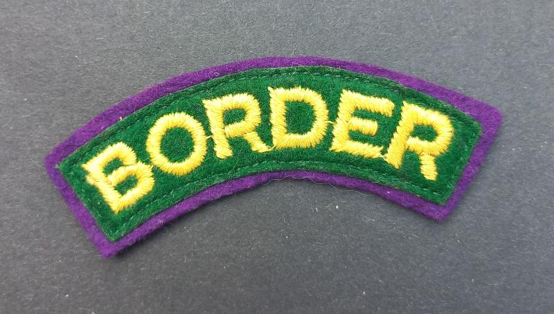 A nice difficult to find (un-official 2nd type) 1st Battalion, The Border Regiment Airborne shoulder title