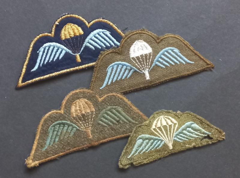 A fine selection of four Belgium (post war) parachute qualification wings