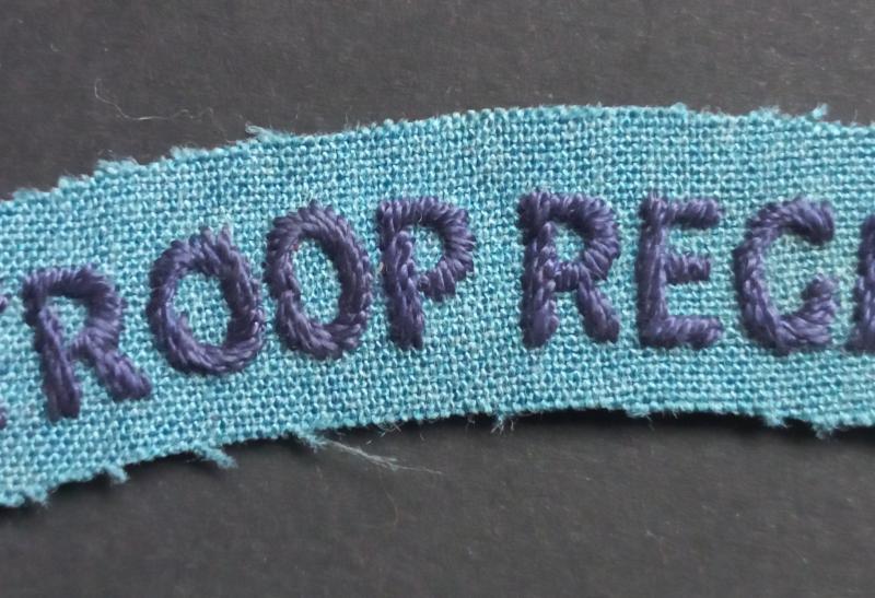 A superb - North African made - Paratroop Regiment shoulder title