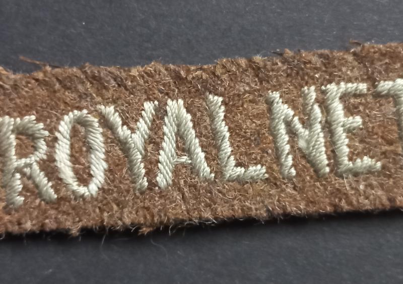 A difficult to find and sought after (British made) Royal Netherlands Navy shoulder title