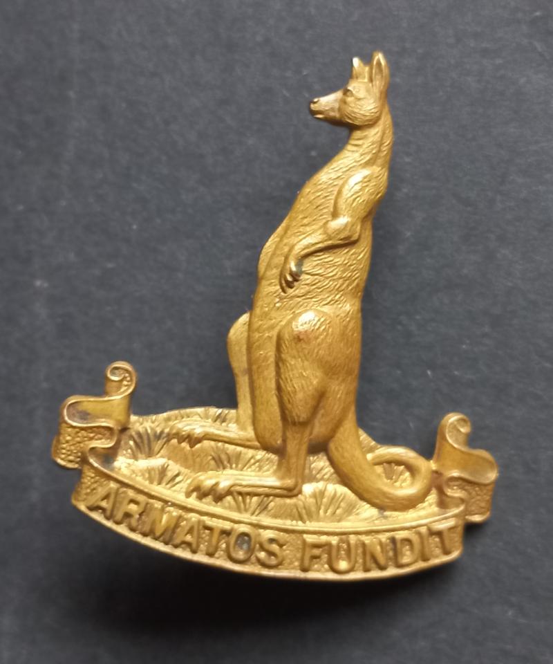 A difficult to find and sought after Canadian - so called Kangaroo - Armoured Carrier Regiment cap badge